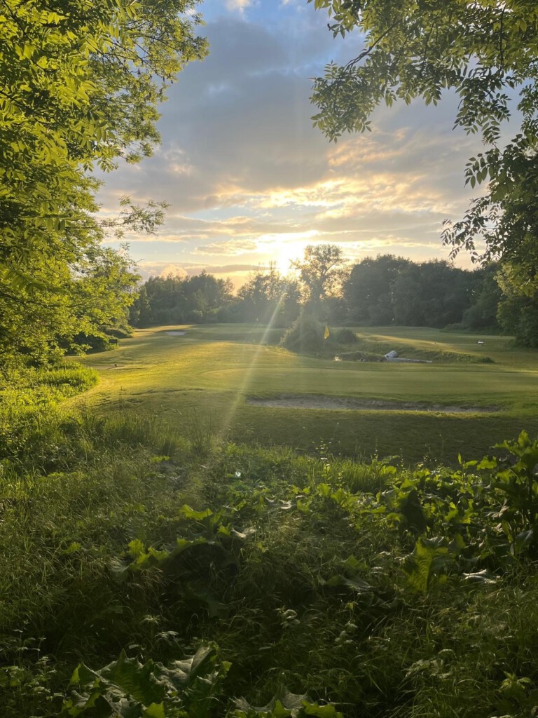 Kurzplatz Sonnenuntergang