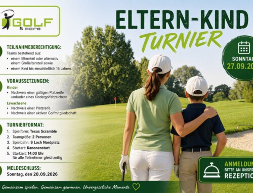 Familienzeit auf dem Fairway – das Eltern-Kind-Turnier am 27.09.2026 bei Golf&more
